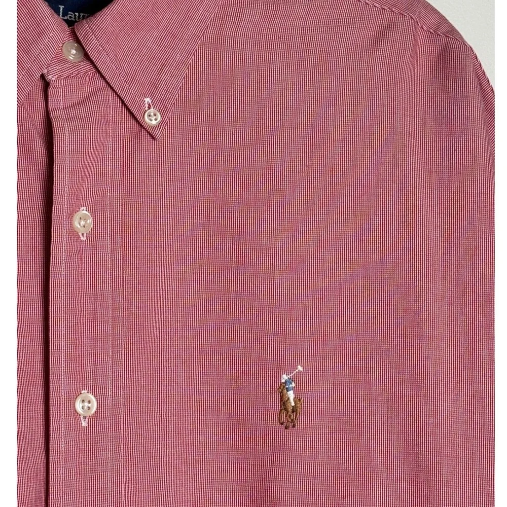 Ralph Lauren Mens Blake Button Down Shirt XXL Cotton Long Sleeve Preppy Logo